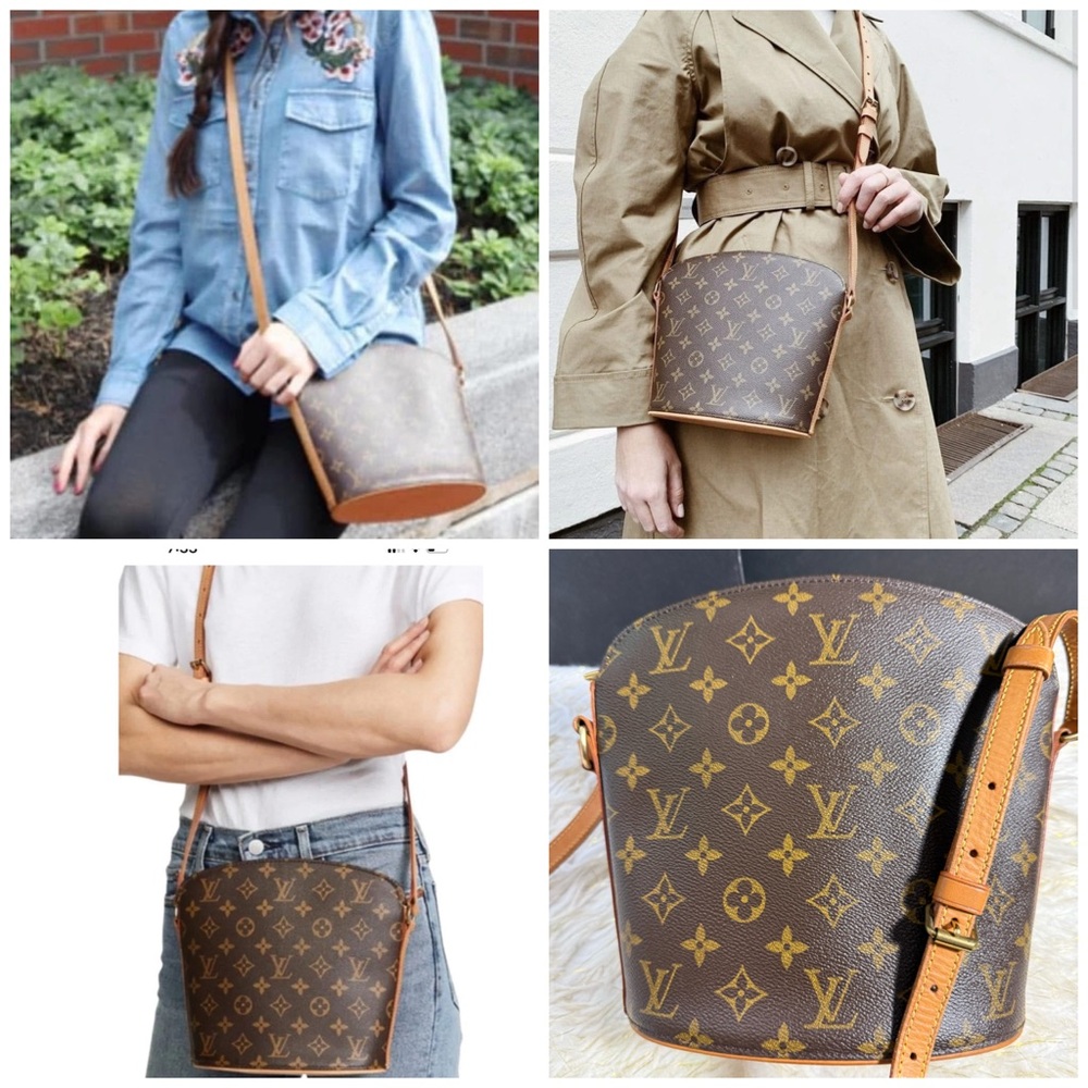 Louis Vuitton Drouot Brown Monogram Crossbody Bag w/Dustbag - Picture 2 of 16